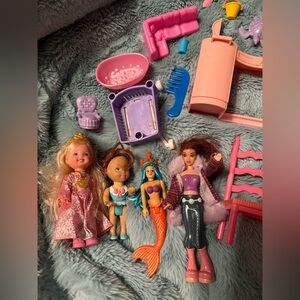 Barbie doll and accessories bundle some vintage